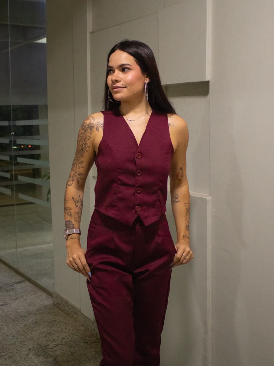 Conjunto Safira - Vinho